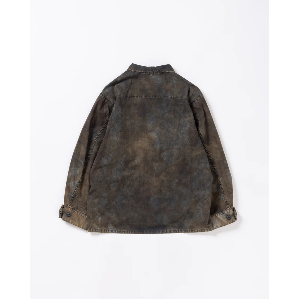 ANACHRONORM  AN374-B SULFUR DYED RIPSTOP REALTREE FATIGUE JACKET SULFUR BLACK