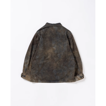 ANACHRONORM  AN374-B SULFUR DYED RIPSTOP REALTREE FATIGUE JACKET SULFUR BLACK