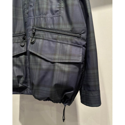 COMME des GARCONS HOMME COTTON ESTER ZIP-UP CHECK 3 LAYERS BLOUSON