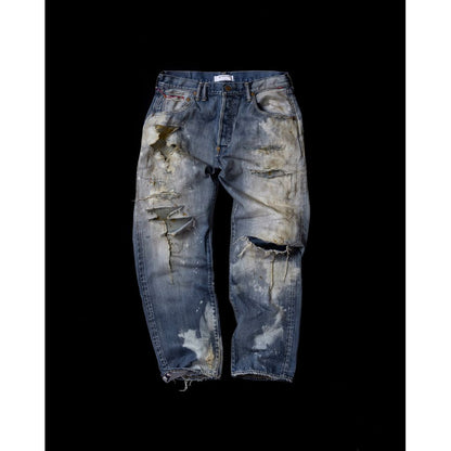 ANACHRONORM HARD REMAKED REGULAR TAPERED 5P PANTS INDIGO (REMAKE)