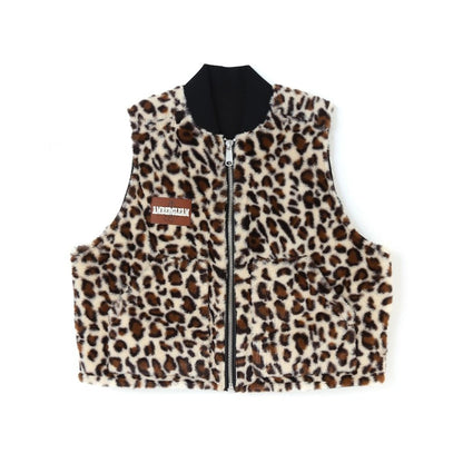AMBERGLEAM Leopard Reversible Vest