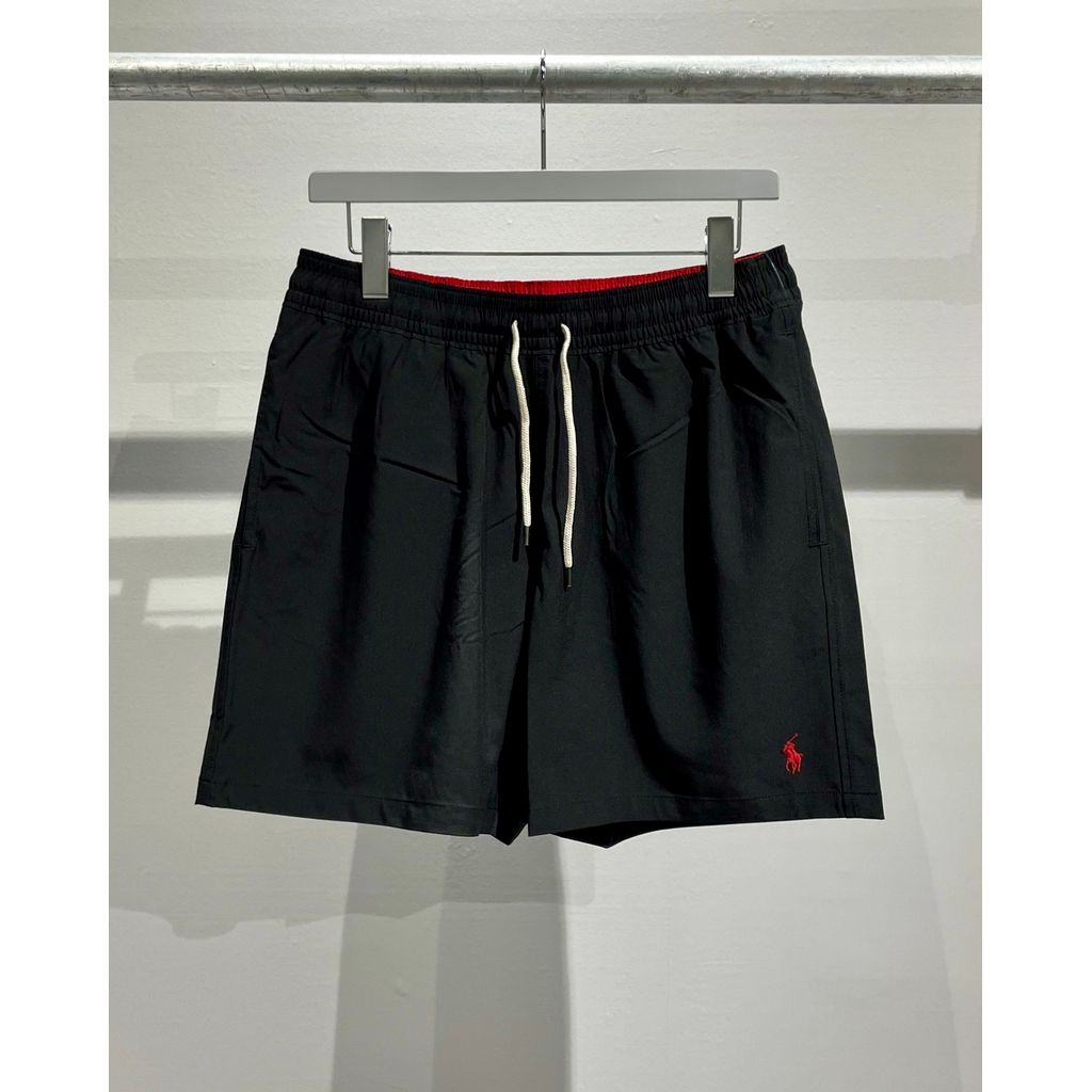 POLO RALPH LAUREN 5.5インチ トラベラー スイム トランク BLACK