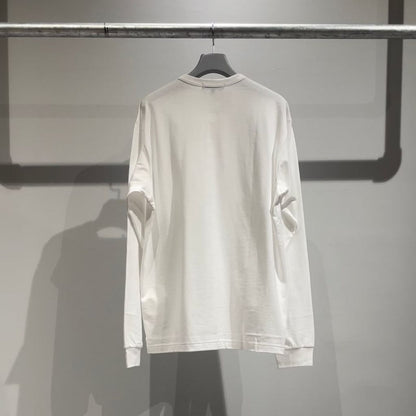 COMME des GARCONS HOMME COMME des GARCONS HOMME LOGO LONG SLEEVE TEE （WHITE）
