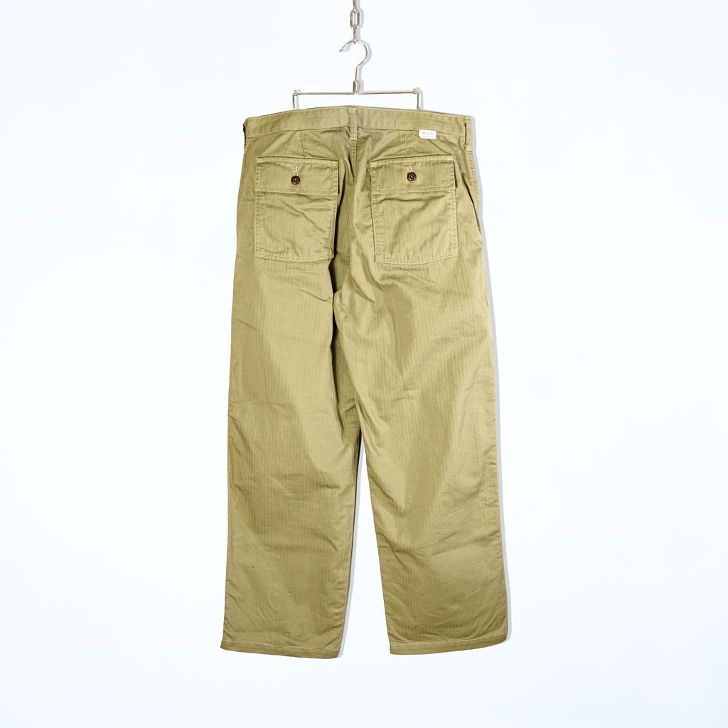 ANDFAMILYS HERRINGBONE BAKER PANTS