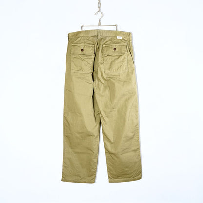 ANDFAMILYS HERRINGBONE BAKER PANTS