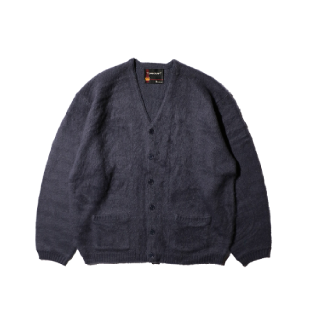 TOWNCRAFT  solid shaggy v cardigan