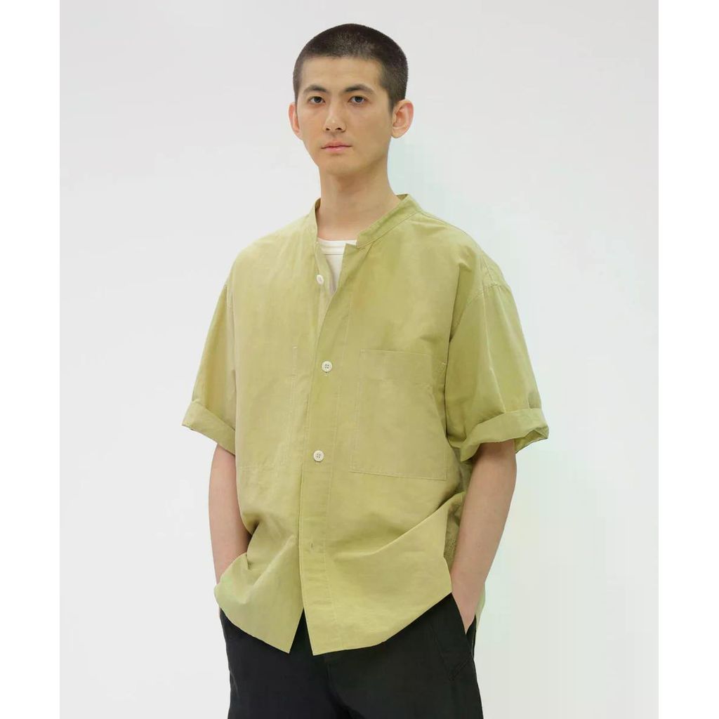 MHL. WORN HIGH COUNT DRY COTTON LINEN SHIRT