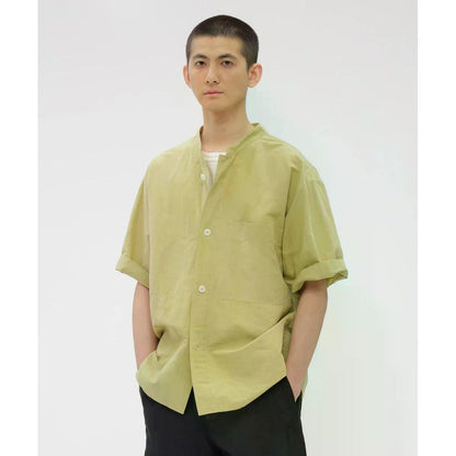 MHL. WORN HIGH COUNT DRY COTTON LINEN SHIRT
