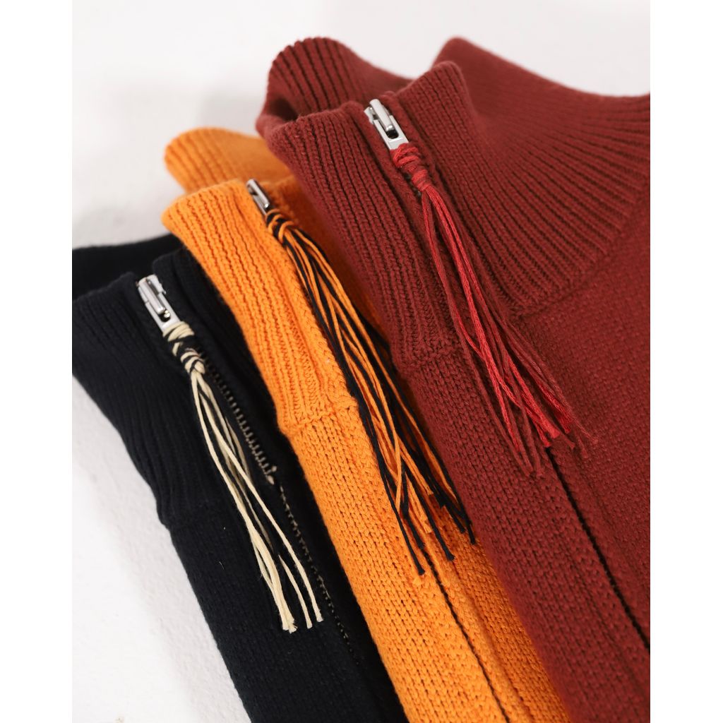 AMBERGLEAM Fringe knit Vest