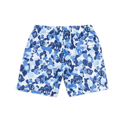 Civilist Smiler Camo Shorts - Blue Camo