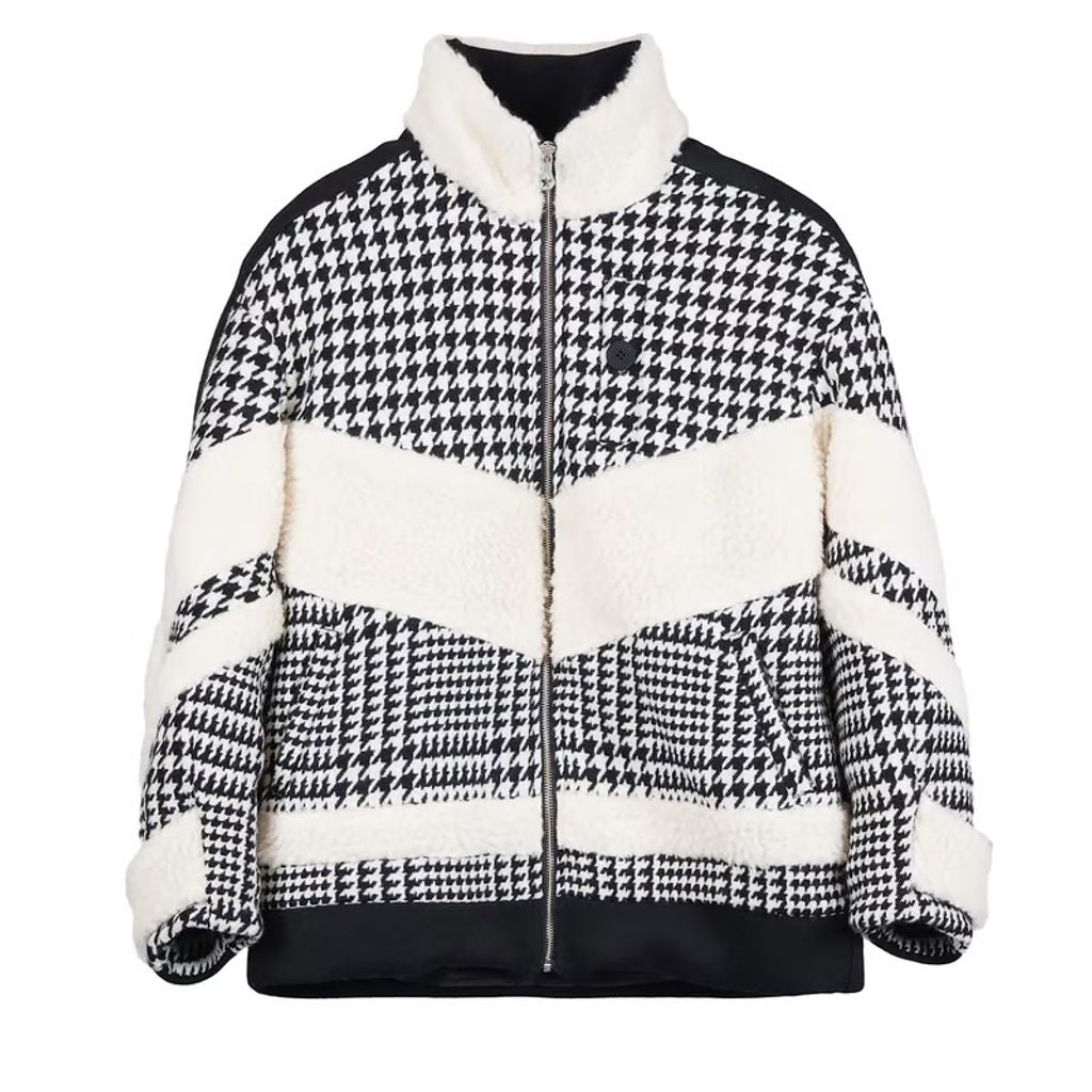 PHENOMENON HOUNDSTOOTH STAND COLLAR JKT