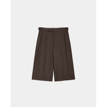 marka Organic Cotton Gabardine / Two Tuck Cropped Trousers