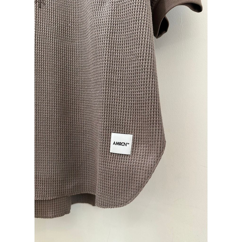 Americana アメリカーナ ビッグ ワッフル バック ガゼット ショートスリーブ プルオーバー 25SS BRF-M-767A/4