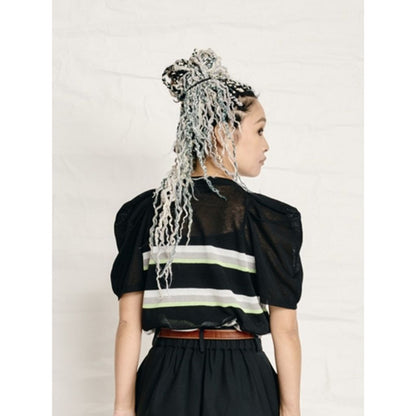 THOMAS MAGPIE knit power shoulder tops