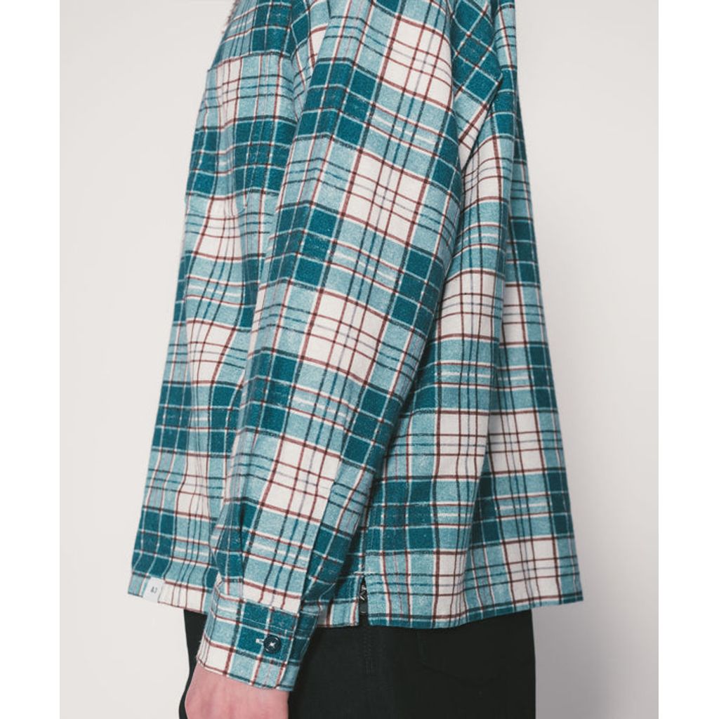 BEDWIN & THE HEARTBREAKERS L/S ORG PRINTED NEL SHIRT "RICK"