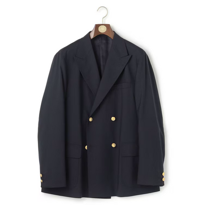 J.PRESS ORIGINALS【UNISEX】Wool Polyester Stretch Toropical 4B Blazer / Baggy-Fit