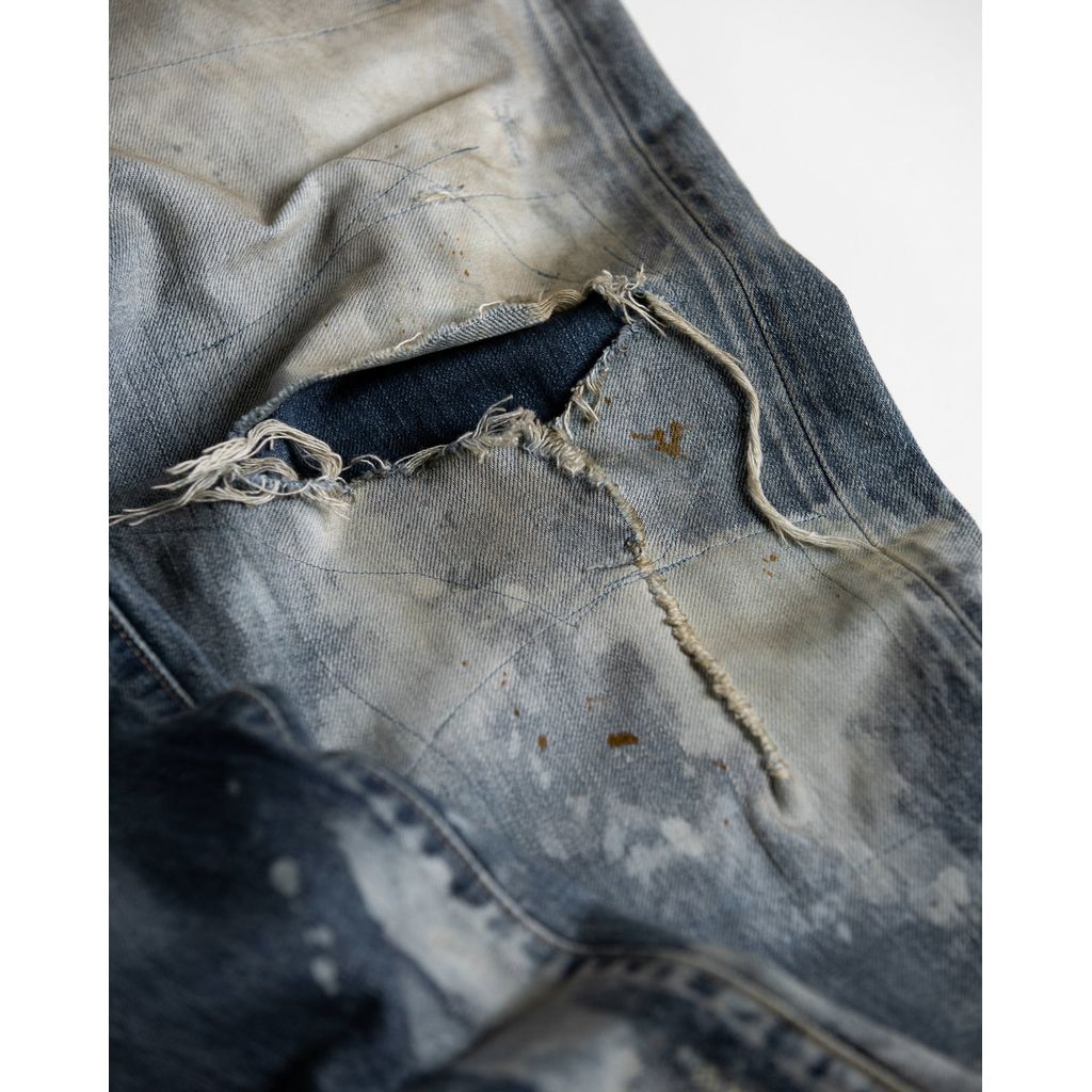 ANACHRONORM HARD REMAKED REGULAR TAPERED 5P PANTS INDIGO (REMAKE)