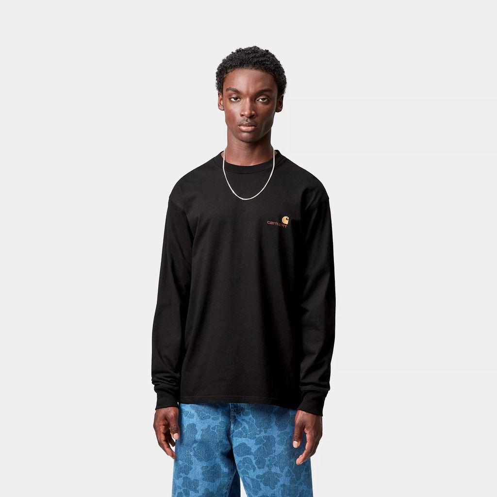 CARHARTT WIP  L/S AMERICAN SCRIPT T-SHIRT