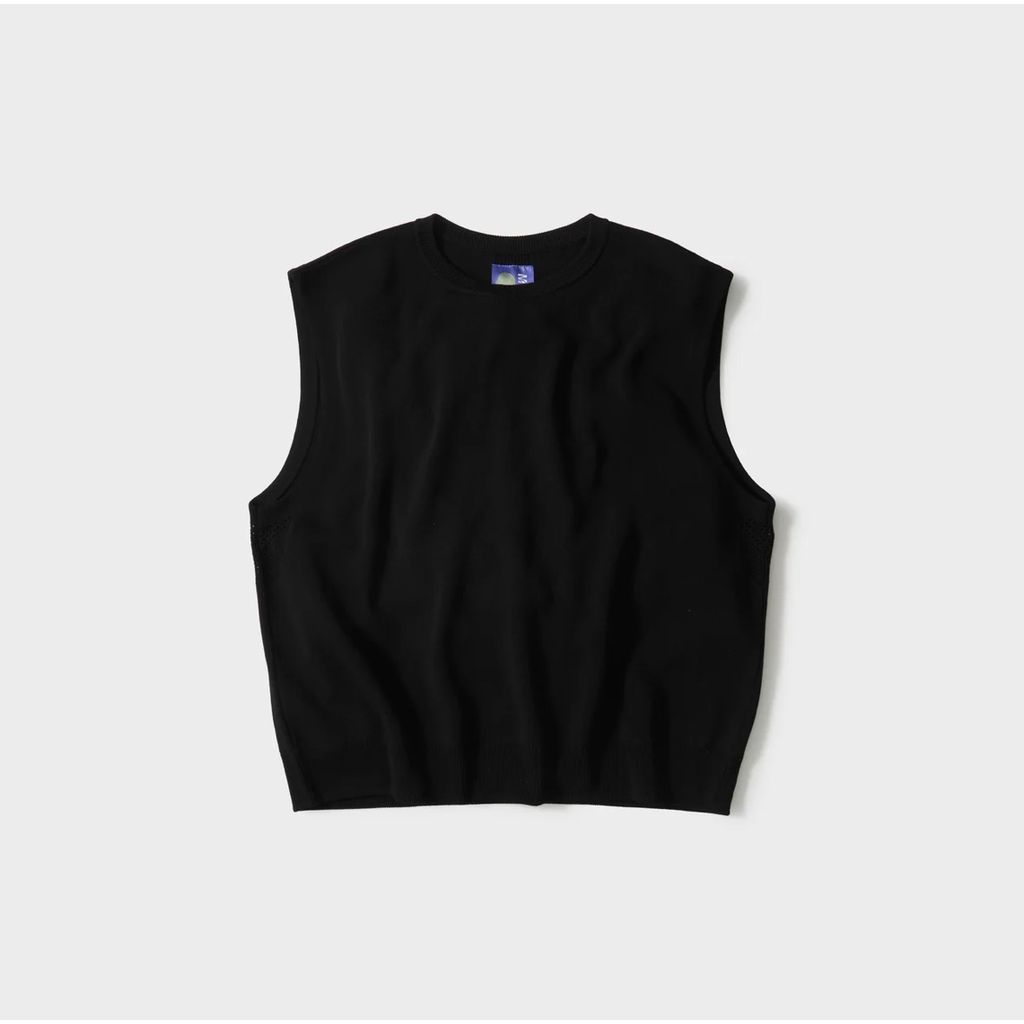 MAGIC STICK MONOLITH KNIT NO SLEEVE T (BLACK)