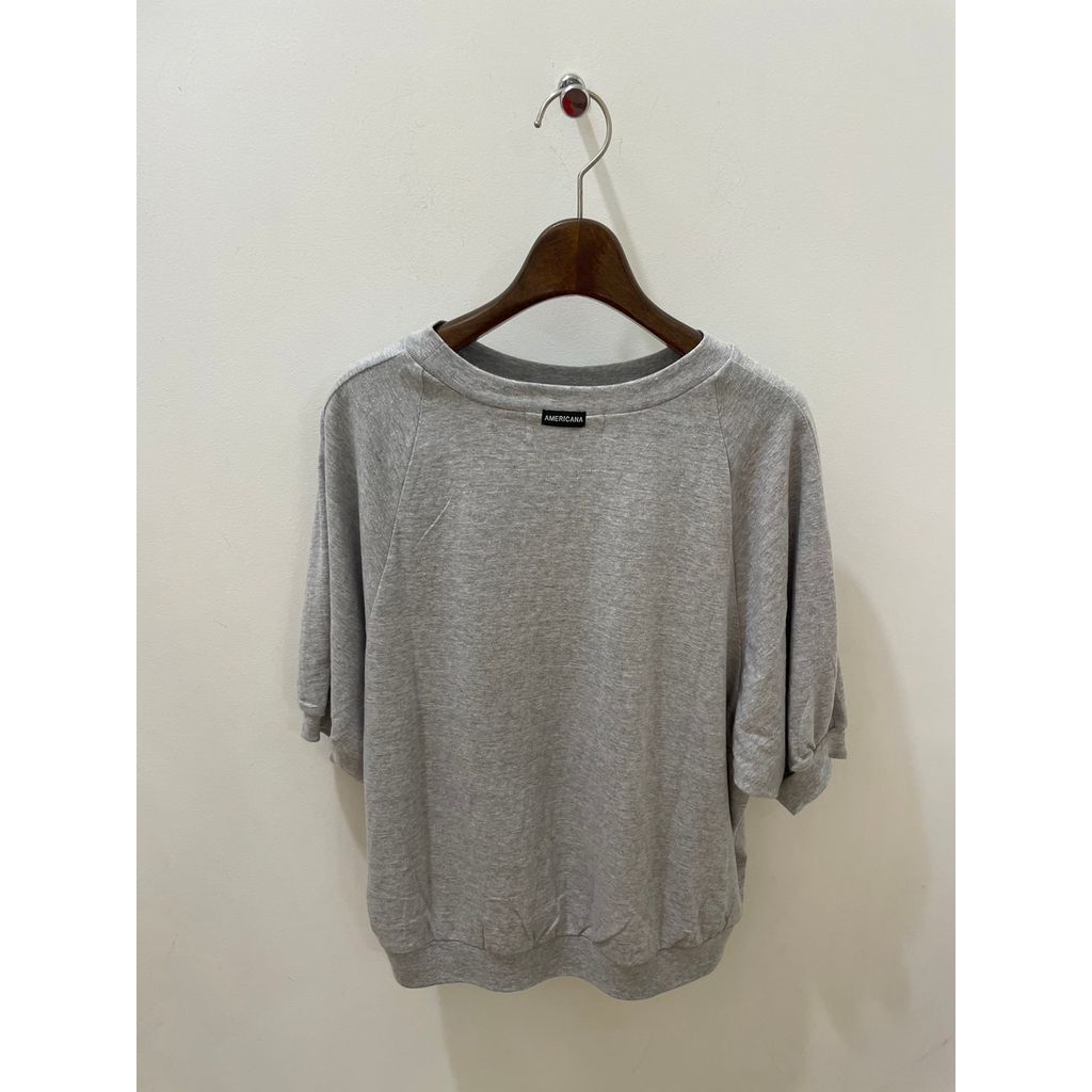 Americana アメリカーナ プリント ラグランスリーブ Tシャツ