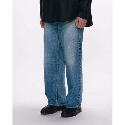 marka ORGANIC COTTON 13.5oz SELVEDGE DENIM WIDE LEG JEANS