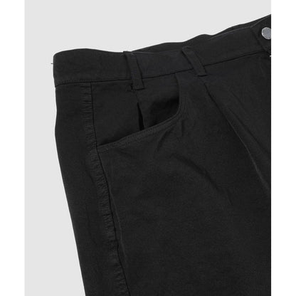COMME des GARCONS HOMME NYLON TWILL GARMENT DYE PANTS(BLACK)