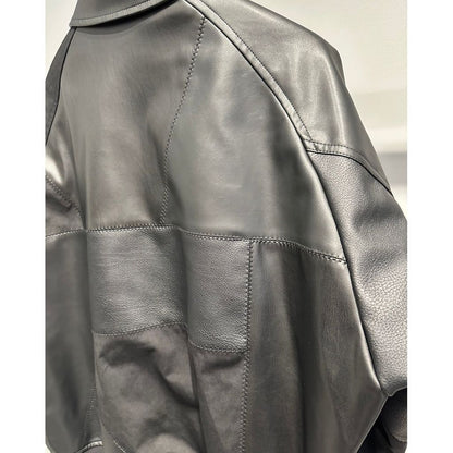 COMME des GARCONS HOMME SYNTHETIC LEATHER PATCHWORK BLOUSON（Black）