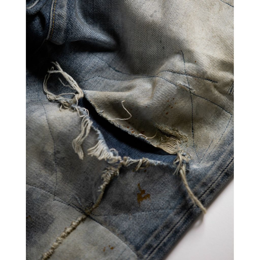 ANACHRONORM HARD REMAKED REGULAR TAPERED 5P PANTS INDIGO (REMAKE)