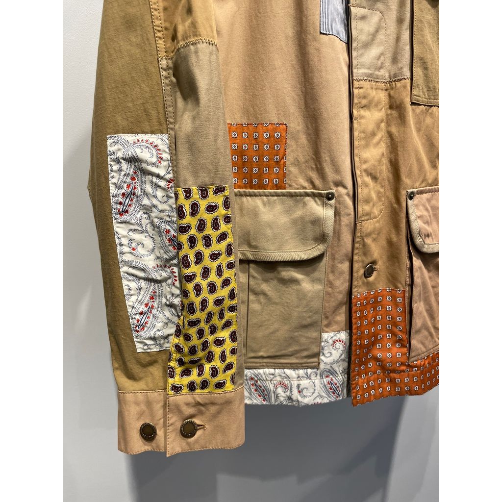 COMME des GARCONS HOMME 多素材MIX パッチワーク ジャケット