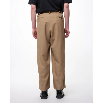 marka Recycled Polyester Wool Gabardine / Double Pleated Baggy Trousers