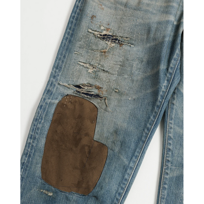 ANACHRONORM CONTEXT-001-R1 REGULAR TAPERED 5P PANTS INDIGO (REMAKE)
