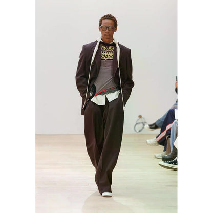 beautiful people wool double cloth change breasted jacket