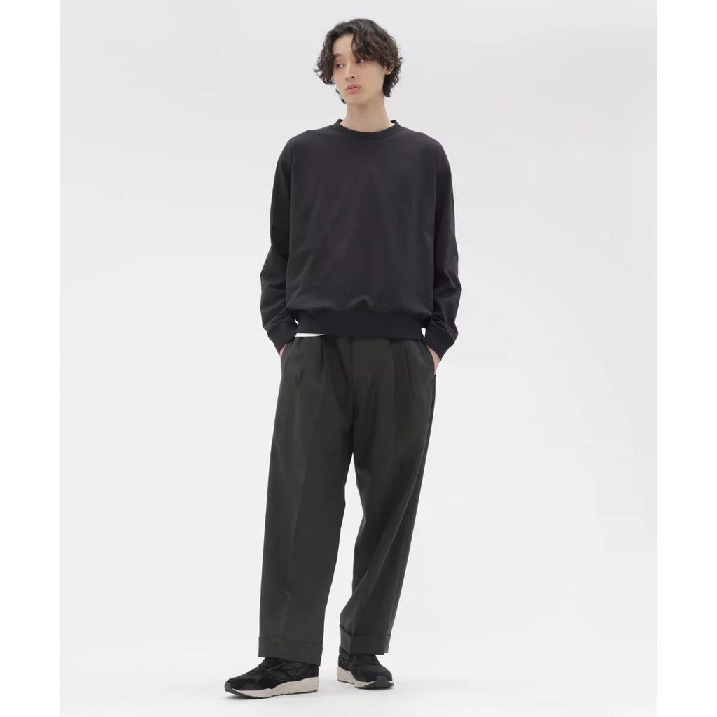 MARGARET HOWELL DOUBLE TWISTED WOOL TROUSERS