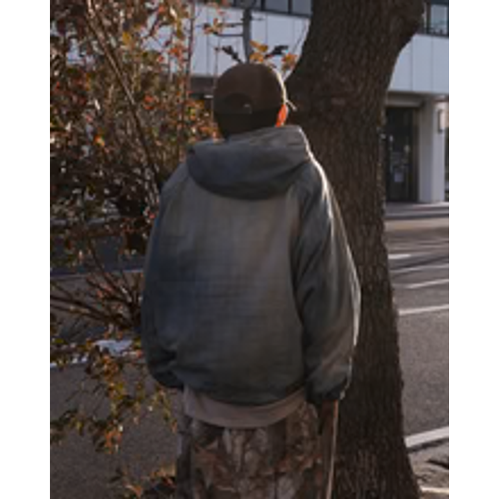 ANACHRONORM  AGING UTILITY DENIM ANORAK PULLOVER INDIGO