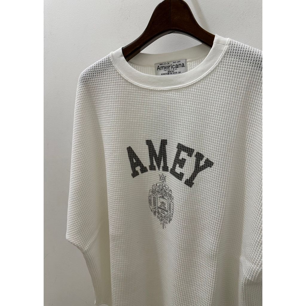 Americana アメリカーナ ビッグ ワッフル バック ガゼット ショートスリーブ プルオーバー 25SS BRF-M-767A/4