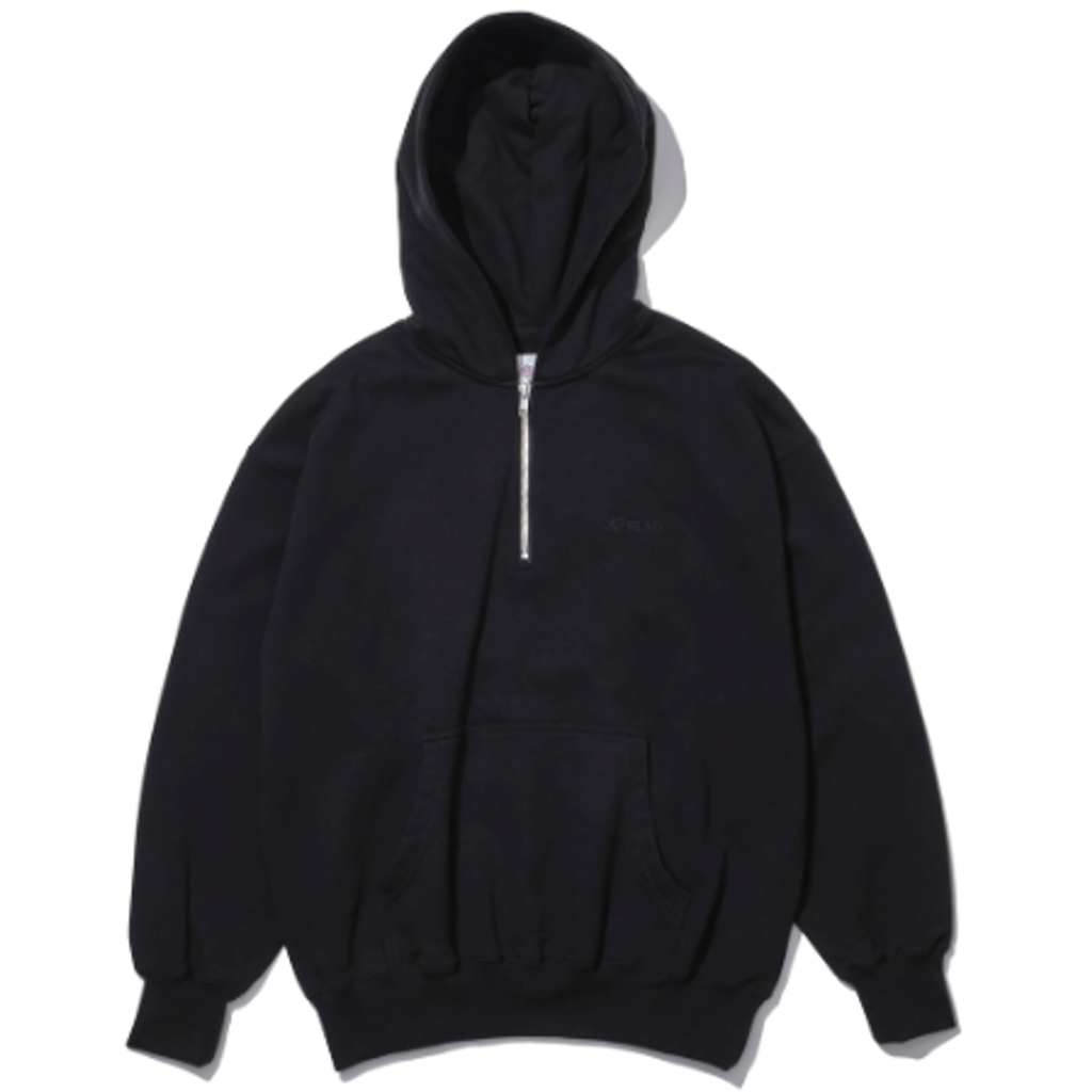 SAYHELLO Slap Logo Harf-Zip Hoodie