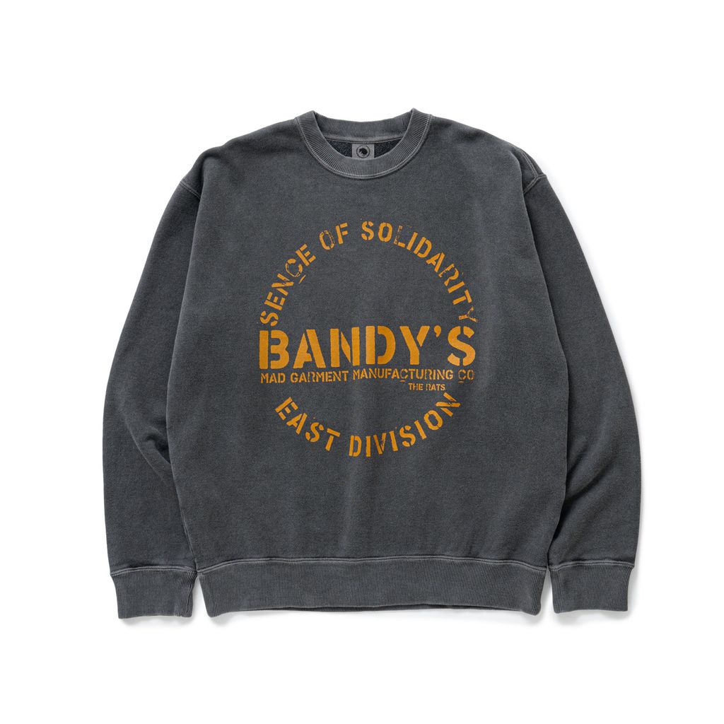 RATS PIGMENT DYED CREW NECK SWEAT
