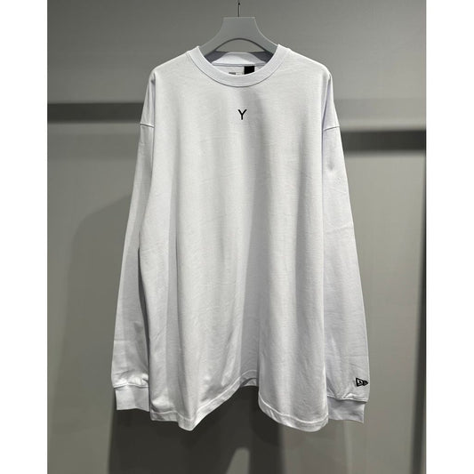 Ground Y×NEW ERA GROUND Y LOGO L/S OVERSIZED PERFORMANCE TEE WHITE