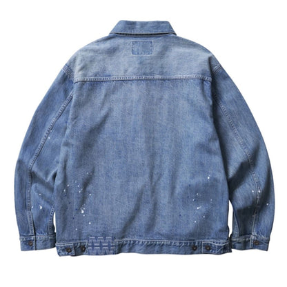 TRIBAL DENIM JACKET HW/HARD WASH