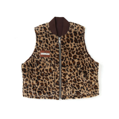 AMBERGLEAM Leopard Reversible Vest