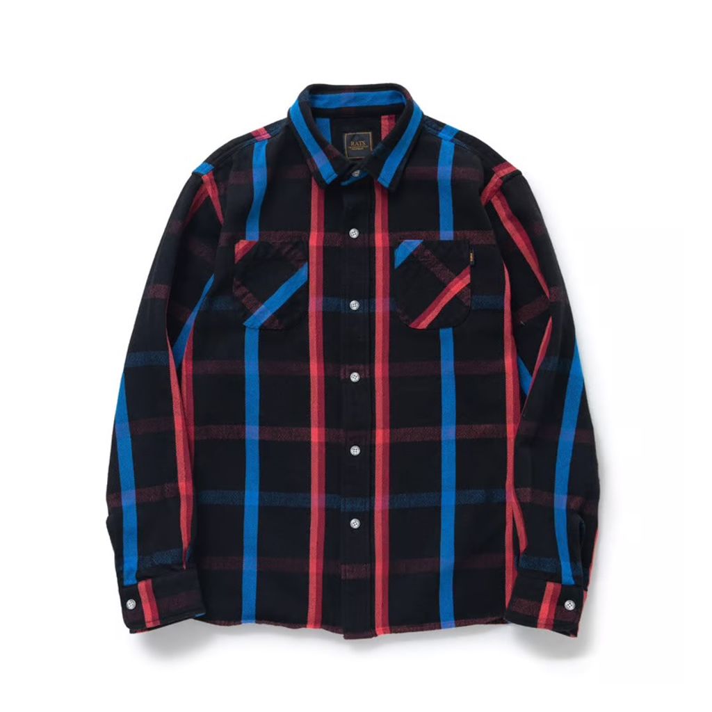 RATS YARN DYED COTTON CHECK SHIRT