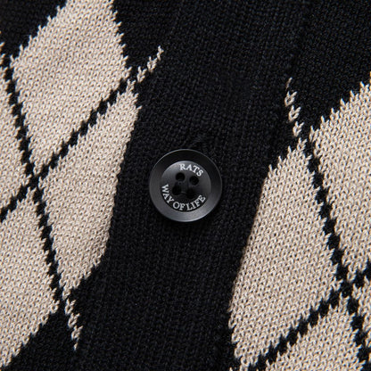 RATS ARGYLE CARDIGAN