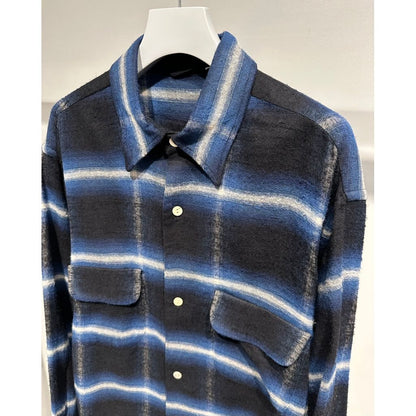 blurhms Cotton Rayon Ombre Work Shirt L/S