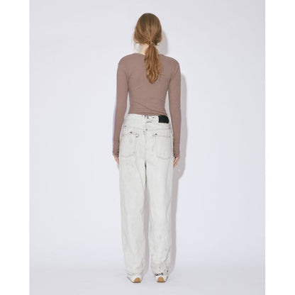 beautiful people left hand twill carved denim pants