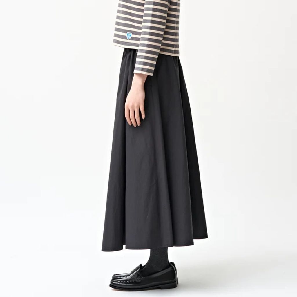 ORCIVAL Women's Salt Shrinking Burberry Waist Gather Skirt OR-F0068 SSB-R