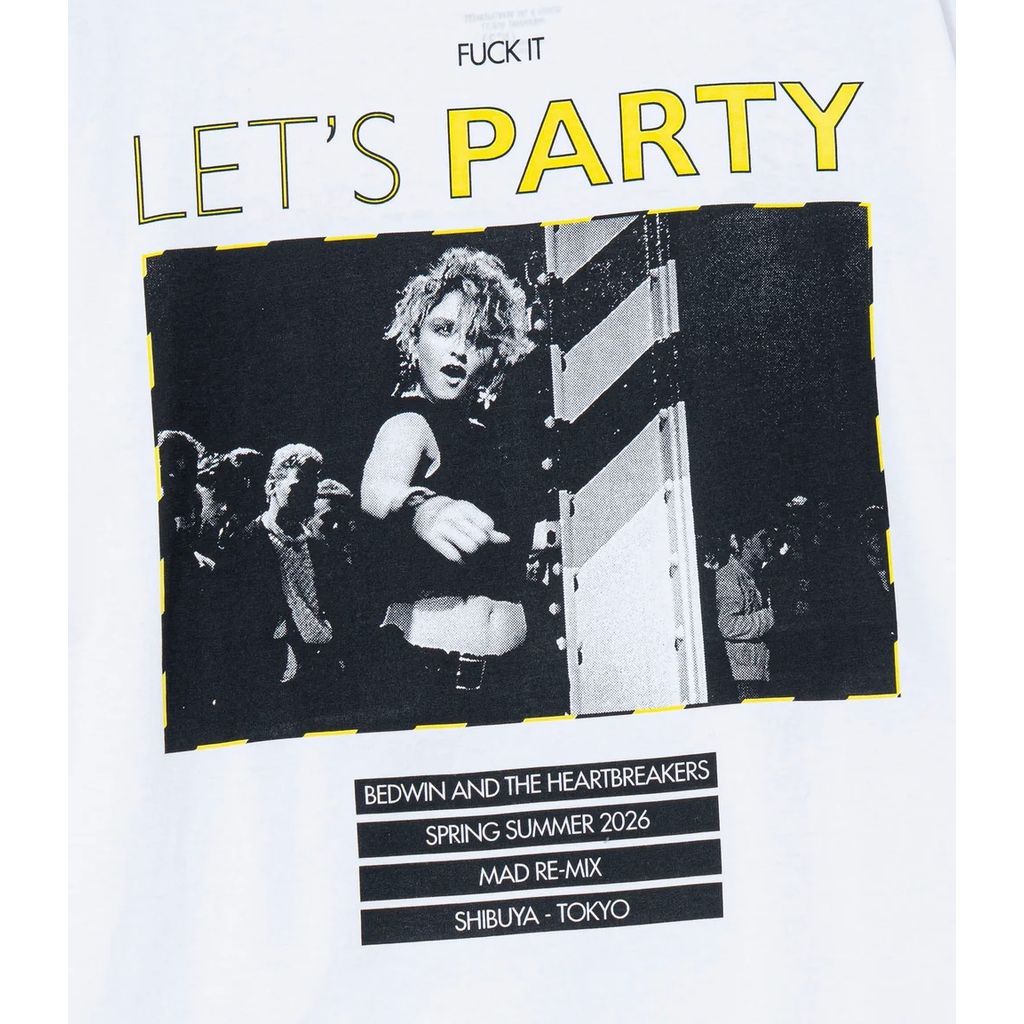 BEDWIN & THE HEARTBREAKERS S/S PRINTED TEE "Lets Party"