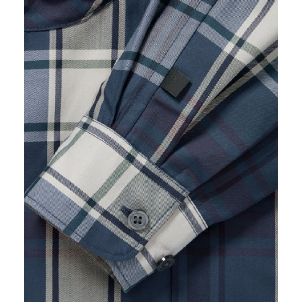 DAIWA PIER39 TECH SPORTS OPEN COLLAR SHIRT L/S BIG TARTAN BE-81026W