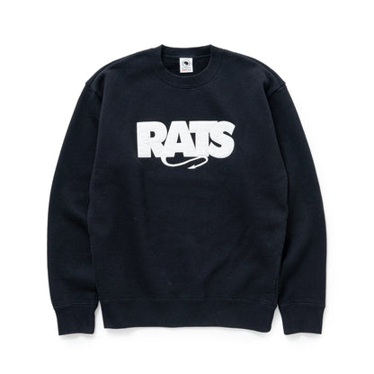 RATS BOX LOGO CREW NECK SWEAT