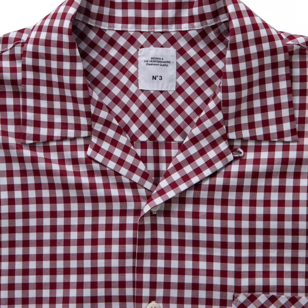 BEDWIN & THE HEARTBREAKERS S/S OPEN COLLAR SHIRT "AARON"