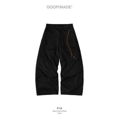 GOOPiMADE P1-R Black Pants-Wide